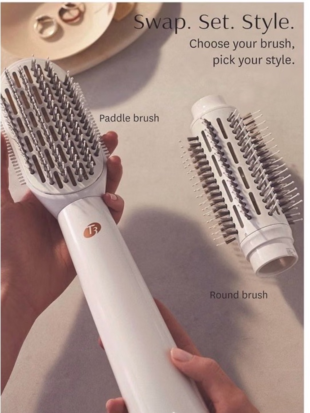 ♥️ The T3 AireBrush Duo White Round Hair Brush Styling Tool - Picture 7 of 16